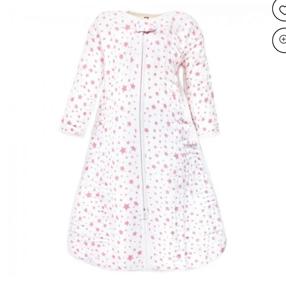 Hudson Baby Pink Star Sleep Sack
